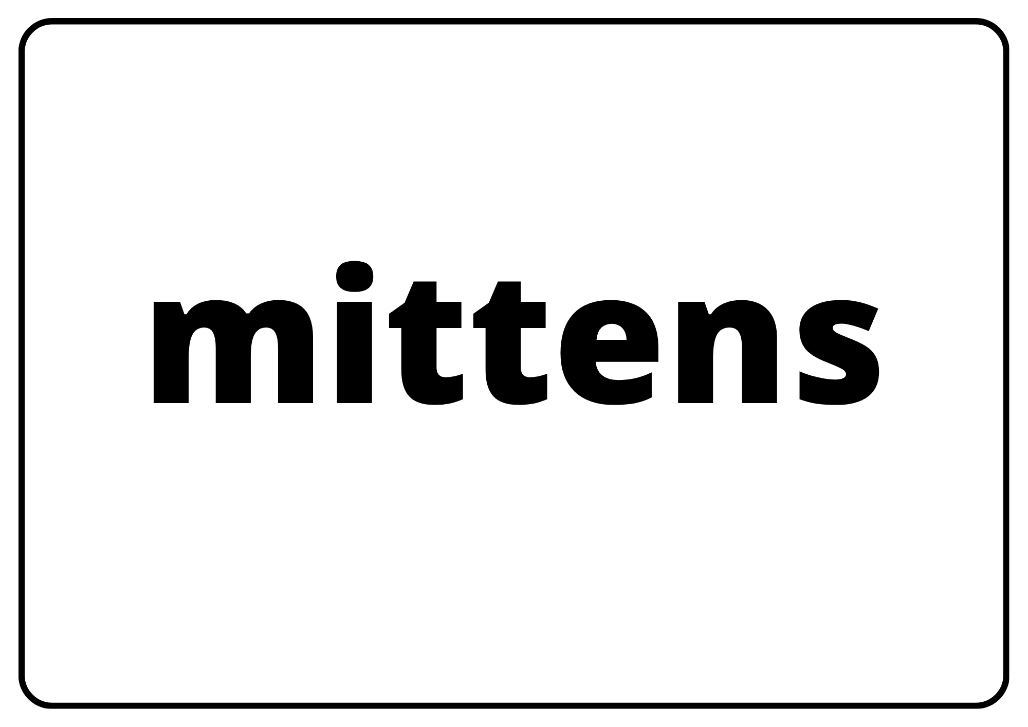 mittens